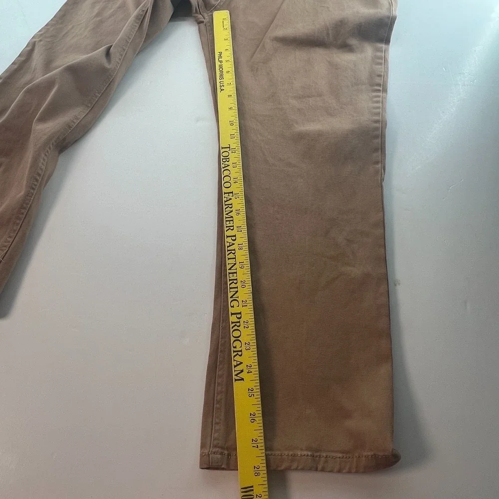 Iron Co Men's Jeans 38x30 Actual 28L Khaki Tan Brushed Cotton Stretch Denim‎